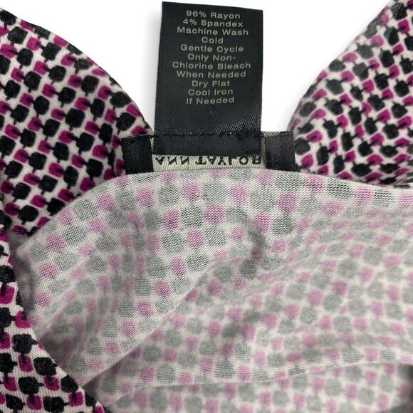 Ann Taylor Womens Black & Pink Top size Small - Picture 4 of 4